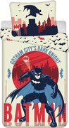 Bavlnené detské obliečky na jednolôžko 140x200 cm Batman "Gotham's Knight" – Jerry Fabrics