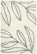 Koberec Shaggy 74303/960 Lille - krém / sivý lístie