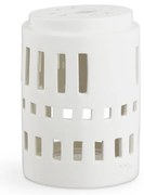 Biely keramický svietnik Kähler Design Urbania Lighthouse Little Tower