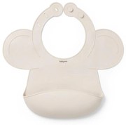 Silikónový podbradník s regulovaným zapínaním a vreckom, bežový