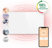 Klarstein Wonderwall 600 Smart, infračervený ohrievač, 60 x 100 cm, 600 W, týždenný časovač, IP24, biely