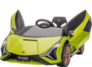 HOMCOM Detské elektrické auto 12V 2 režimy jazdy Lamborghini SIAN SUV hračkársky elektromobil s diaľkovým ovládaním, hudba (MP3/USB), svetlá 3-5 rokov