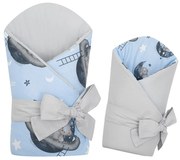 Obojstranná detská zavinovačka New Baby Teddy bear in space 80x80 cm