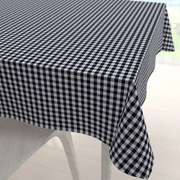 Biante Bavlnený štvorcový obrus Olivia OL-015 Čierno-biela kocka malá 90x90 cm