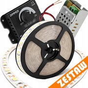 Sada LED pásikov SMD 24W 5m 1500lm - zdroj + ovladač + stmívač