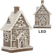 Perníkový LED domček Gingerbread Cotti - 16*10*23 cm