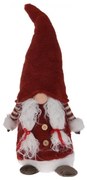 Vianočná škriatica v červenom oblečení 59 cm