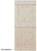Dvere posuvné na mieru Loft Rustic E
