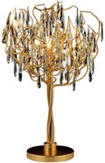Krištáľová stolná lampa 5xG9/40W/230V zlatá