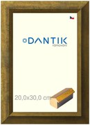 DANTIK rám na obraz 20x30 | Forgia Gold (Sklo Čiré)