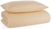 Bavlnené jednofarebné posteľné obliečky BedTex Exclusive Collection - béžové - 100% bavlna - 70 x 90 cm + 140 x 200 cm