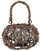 Prútený lampáš Mäsa Vine Wood - 16*12 cm