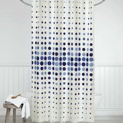 Bellatex Sprchový záves Bodky modrá, 180 x 200 cm