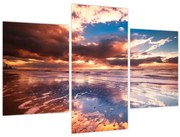 Obraz - Večerná pláž (90x60 cm)