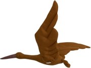 Dekorácia do detskej izby bocian – horčičná