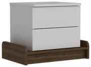 Biely nočný stolík Marina – Kalune Design