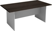 Rokovací kancelársky stôl PRIMO GRAY, 180x90 cm, sivá/wenge