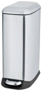 Pedálový odpadkový kôš z nehrdzavejúcej ocele v striebornej farbe 12 l Design – Wenko