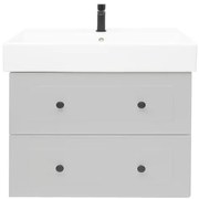 Kúpeľňová skrinka s umývadlom Naturel Forli 100x53x46 cm v šedej farbe mat FORLI100GMUSAT