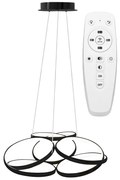 Toolight - LED závesné svietidlo APP793-CP + diaľkové ovládanie, čierna, OSW-04020