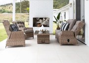 Záhradná ratanová polohovateľná súprava BERNY