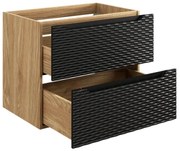 Skrinka pod umývadlo OCEAN Black 82-70-2S | 70 cm