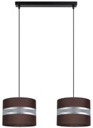 Luster na lanku CORAL 2xE27/60W/230V hnedá