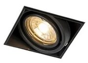 Inteligentné zapustené bodové svetlo čierne vrátane Wifi GU10 bez rámu - Oneon 1