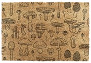 Rohožka z kokosového vlákna 40x60 cm Mushrooms – Artsy Doormats