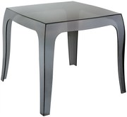 Stôl Queen - v43 x 50 x 50 cm - Čierna