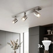 Philips 53093/48/12 - LED bodové svietidlo RUNNER matný chróm 3xGU10/20W/230V