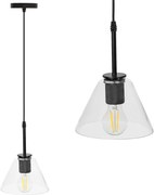 Toolight Toolight, závesné svietidlo 1xE27 APP1178-1CP, čierna, OSW-40014