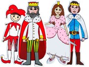 MARIONETINO – Kašpárek a princezná – bábky 4 ks