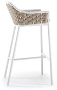 PANAMA barová stolička white/taupe