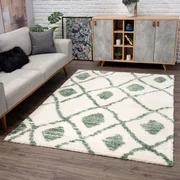 Dekorstudio Shaggy koberec s dlhým vlasom PULPY 563 - zelený Rozmer koberca: 80x300cm
