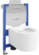 Mexen podomietkový WC systém Felix XS-U s WC misou Sofia, biela- 6853354XX00