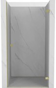 Mexen, Mexen Lunar-B výklopné pravé sprchové dvere 85 cm, transparentné, zlaté - 832-085-000-50-00-P