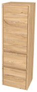 Mereo Opto kúpeľňová skrinka vysoká 125 cm, pravé otváranie, Multidecor, Jaseň horský, MER-CN995PJASH