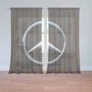 Sablio Záclony Logo 5 Drevo: 2ks 150x250cm
