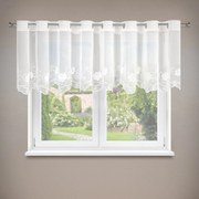 ZÁCLONA NA KRÚŽKOCH LETI 350X70 CM KVETY