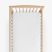 Goldea nepriepustná froté plachta do detskej postieľky - biela 60 x 120 cm