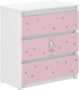 Wooden Toys Detská komoda R-3 PRINCEZNÁ