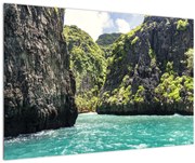 Obraz horskej rieky (90x60 cm)