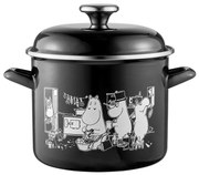 Hrniec Moomins in the Kitchen 3,5l, čierno-biely