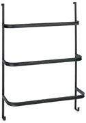 Čierny samodržiaci vešiak na uteráky Wenko Towel Holder Black, 21 × 54 cm