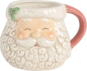 Keramický hrnček Santa Claus s ružovým uškom - 16 * 11 * 10 cm / 550 ml