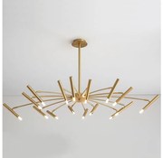 Redo 01-2776 - Luster na tyči RAYEN 16xG9/10W/230V bronz