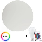 Exteriérové svietidlo Globo + LED žiarovka E27 RGB 10w + diaľkové ovládanie, (fi 40cm)