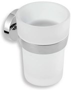 Novaservis - Držiak zubných kefiek a pasty sklo Metalia 11 chróm, 0106,0