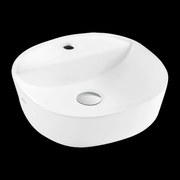 Invena Pejto, umývadlo na dosku 400x400x120 mm, biela lesklá, INV-CE-17-001-C